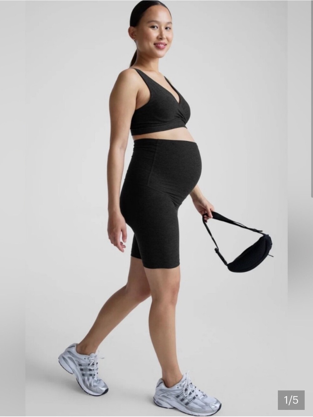 Beyond Yoga Beyond the Bump Maternity Bike Shorts - Picture 2 of 6